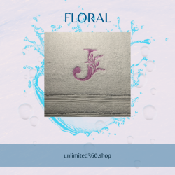 Embroidered Monogram Hand Towels